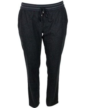 Lorena Antoniazzi Wool Blend Pants - Black