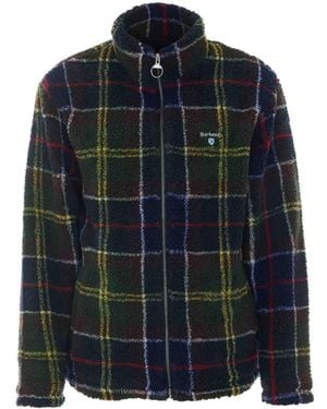 Barbour Tartan Zip Jacket - Blue