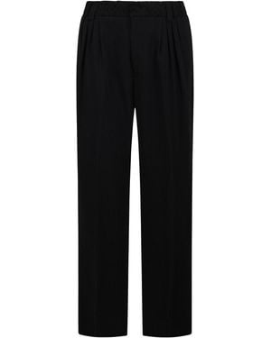 Missoni Trousers With Pleated Details - Black