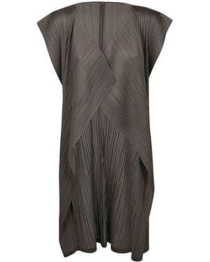 Pleats Please Issey Miyake Monthly Colours March Vest - Grey