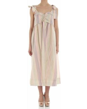 See By Chloé Striped Dress - Natural