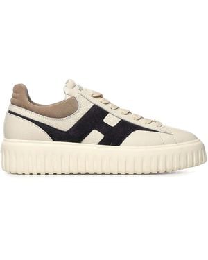 Hogan H-Stripes Trainers - Natural