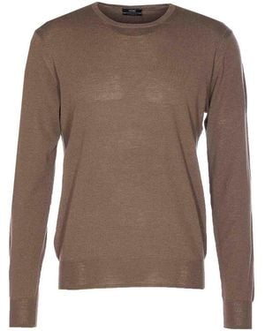 Hōsio T-Shirt A Maniche Lunghe - Marrone