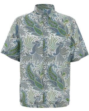 Etro Paisley Flower Shirt - Blue