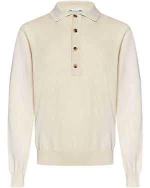 Jacob Cohen Long-Sleeved Polo Shirt - Natural