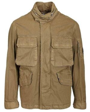 C.P. Company 50 Threads Wax Field Jacket - Green