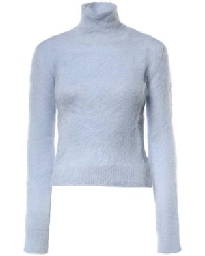 Dondup Wool Turtleneck Sweater - Blue