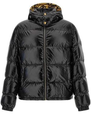 Versace Barocco Puffer Jacket - Black