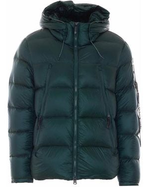OUTHERE Stripe Down Jacket - Green