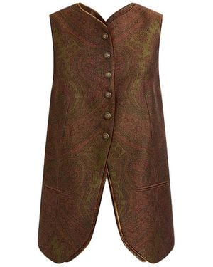 Etro Panciotto - Marrone