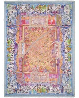 Faliero Sarti With Paolo Fiumi Florence Map Stole - Grey