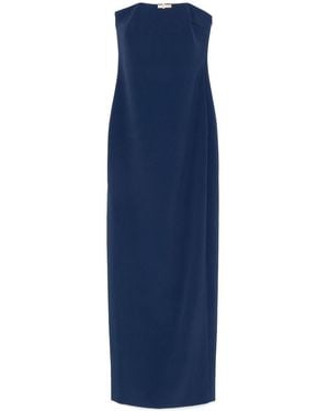 Elisabetta Franchi Long Strapless Dress - Blue