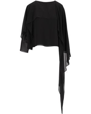 MM6 by Maison Margiela Long-Sleeved Top - Black