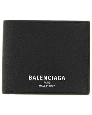 Balenciaga Credit Folded Wallet - Black