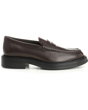 Tod's Leather Loafer - Grey