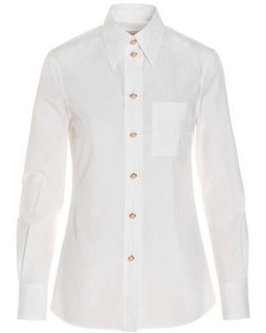 Lanvin Point-Collar Cotton Shirt - White