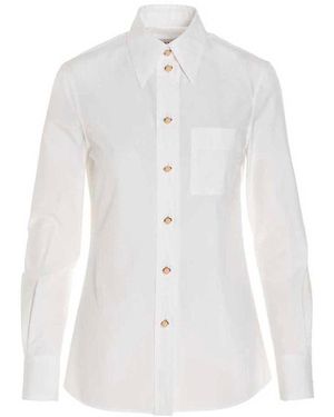 Lanvin Point-Collar Cotton Shirt - White