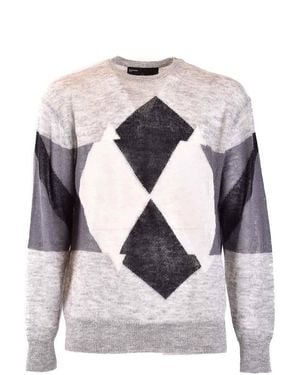 Neil Barrett Knit Jumper - Grey