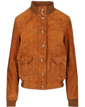 Blusotto Denice Suede Jacket - Brown