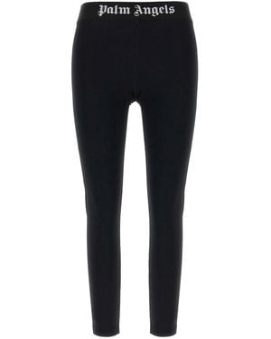 Palm Angels Classic Logo Leggings - Blue