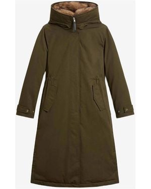 Woolrich Langer Mantel - Grün