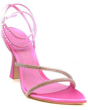 3Juin Giglio Syria Satin Candy Sandal Model in Pink | Lyst
