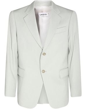 Lanvin Sage Virgin Wool Blazer - White