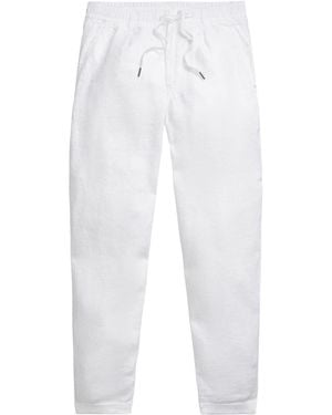Polo Ralph Lauren Lateef Linen Slim Tapered-Fit Trousers - White