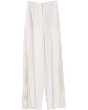 KARL LAGERFELD Karl Studio Pleated Trousers - White