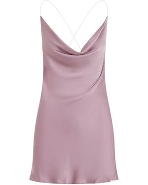 Y. Project Evergreen Invisible Strap Slip Dress - Purple