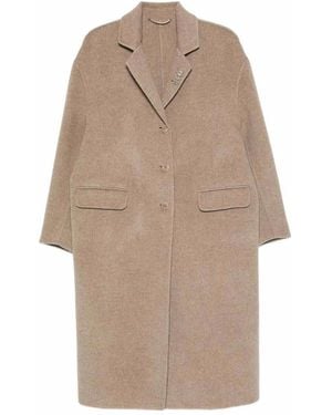 Ermanno Scervino Single-Breasted Coat - Natural