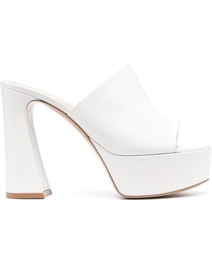 Gianvito Rossi Holly Mules 120Mm - White