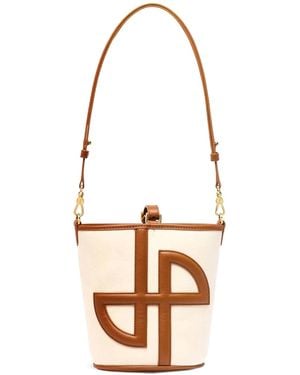 Patou Small Jp Bucket Bag - White