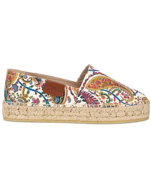 Etro Cotton Gabardine Espadrilles - Brown