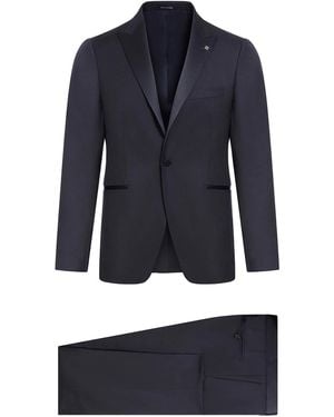 Tagliatore Tailored Single-Breasted Suit - Blue