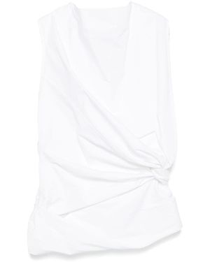Jil Sander Sm Knot Waist Top - White