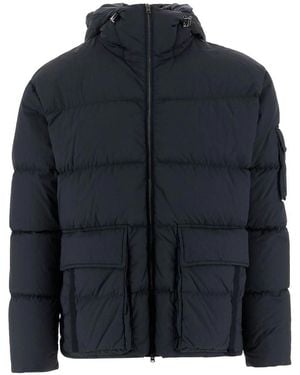 Herno Hooded Padded Jacket - Blue