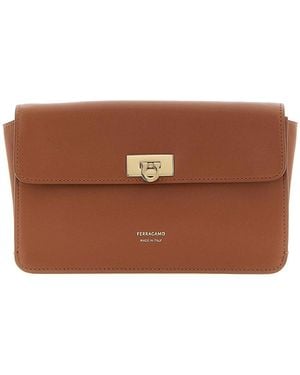 Ferragamo Clutch - Brown