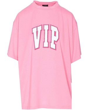 Balenciaga Vip Team T-Shirt - Pink