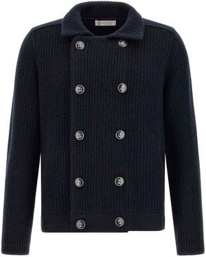 Brunello Cucinelli Cardigan - Blau