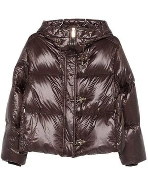 Fay Puffer Jacket - Brown