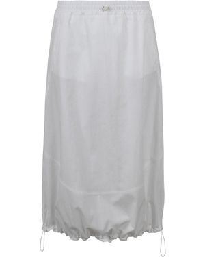 Laminar Techno-Cotton Twill Skirt - Gray
