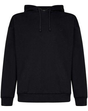 パーカー・フーディ ERMENEGILDO ZEGNA Men Hoodies N6MH01830 001 Black Zegna Black Cotton Hoodie - Black - Men | N6MH01830001