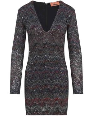 Missoni Caperdoni Mini Dress - Gray