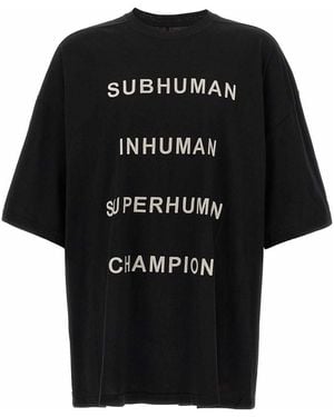 Rick Owens T-Shirt Champion X - Black