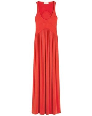 Sportmax Coral Bun Dress - Red