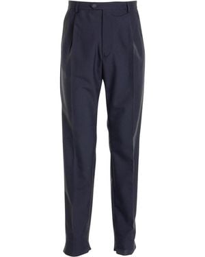 Les Hommes Zip Back Pocket Trousers - Blue