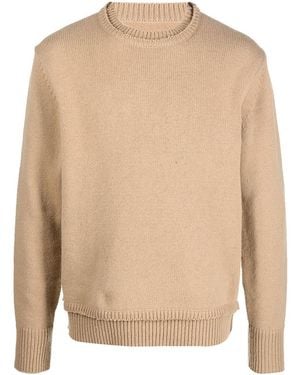 Maison Margiela Crew-Neck Layered Jumper - Natural