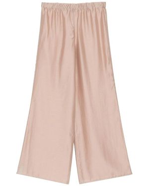 Seventy Wide-Leg Flared Pants Blush - Pink