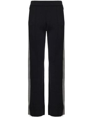 Pinko Viscose Blend Sweatpants - Black